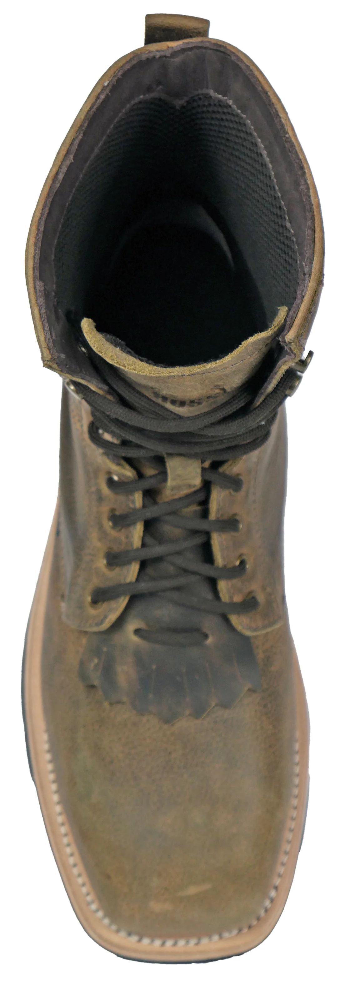 Brisbee Lacer 8" Distressed Lace Up Kiltie Composite Toe 94062 - Image 7