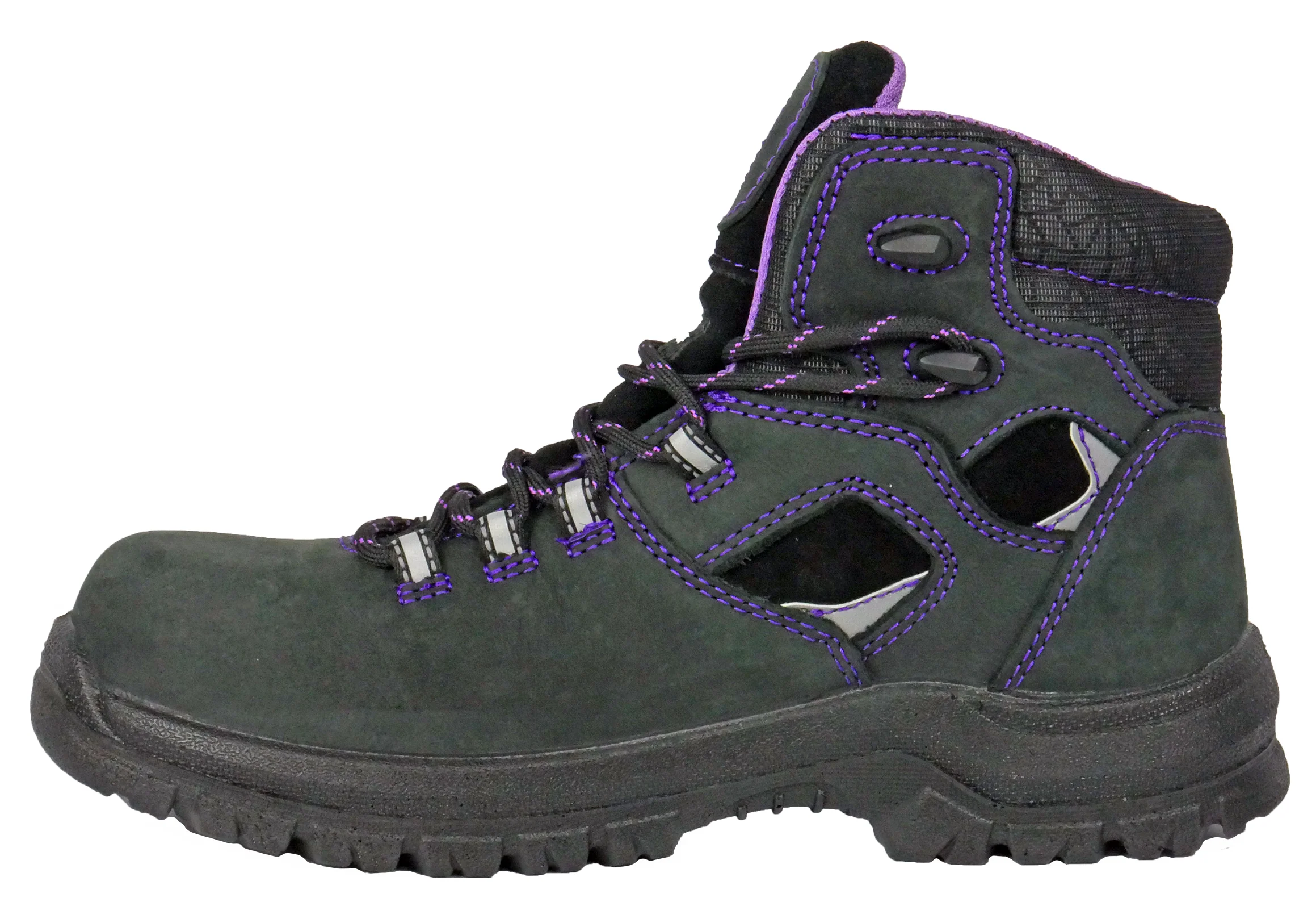 Lacy 6" Black/Purple Composite Toe 70120 - Image 2