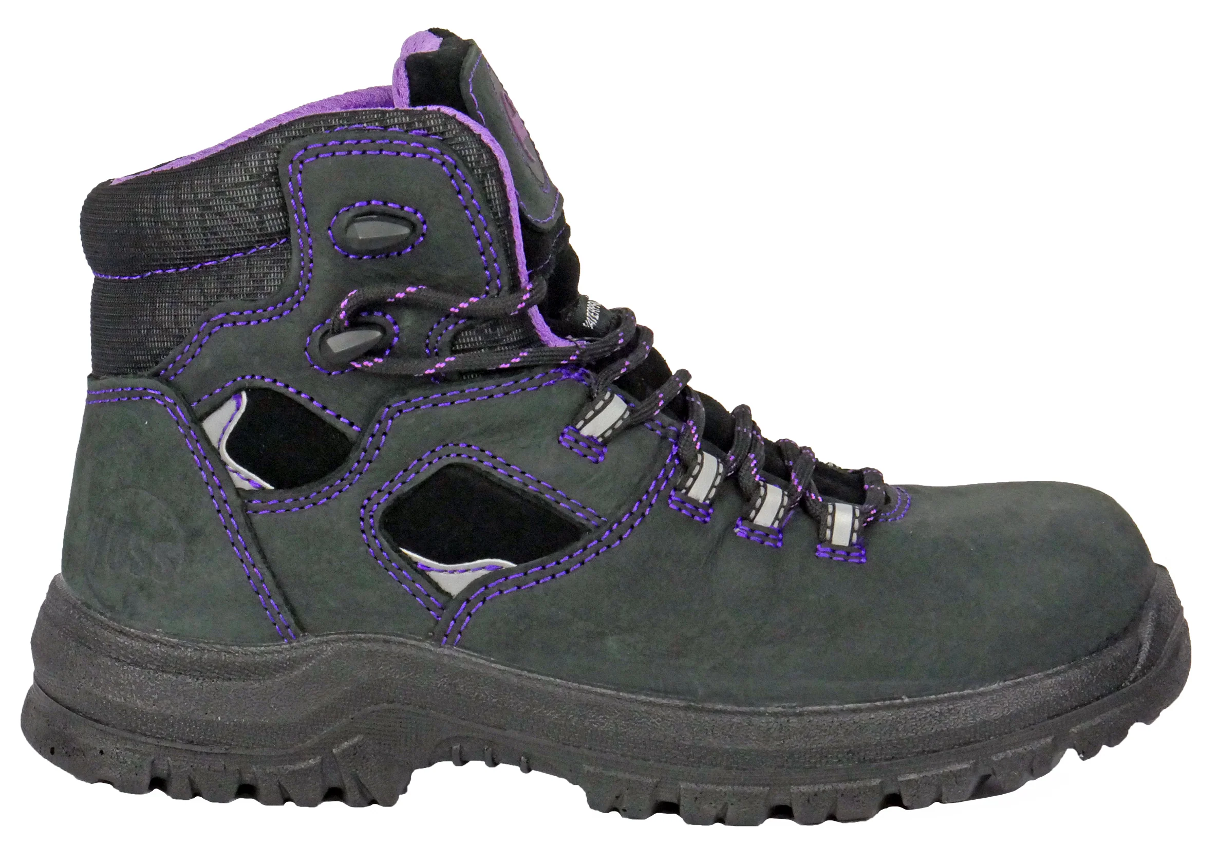 Lacy 6" Black/Purple Composite Toe 70120 - Image 4