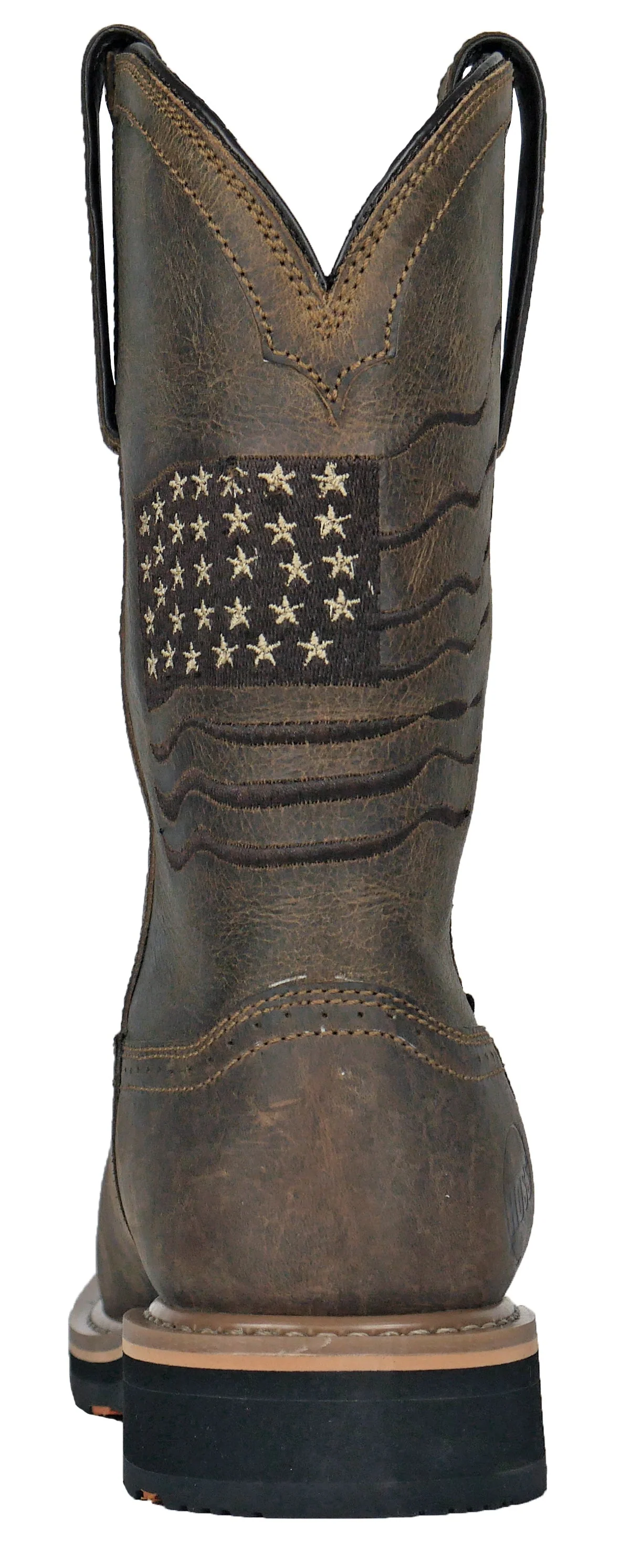 Rushmore Brown Pull-On Patriotic Soft Toe 92060 - Image 3