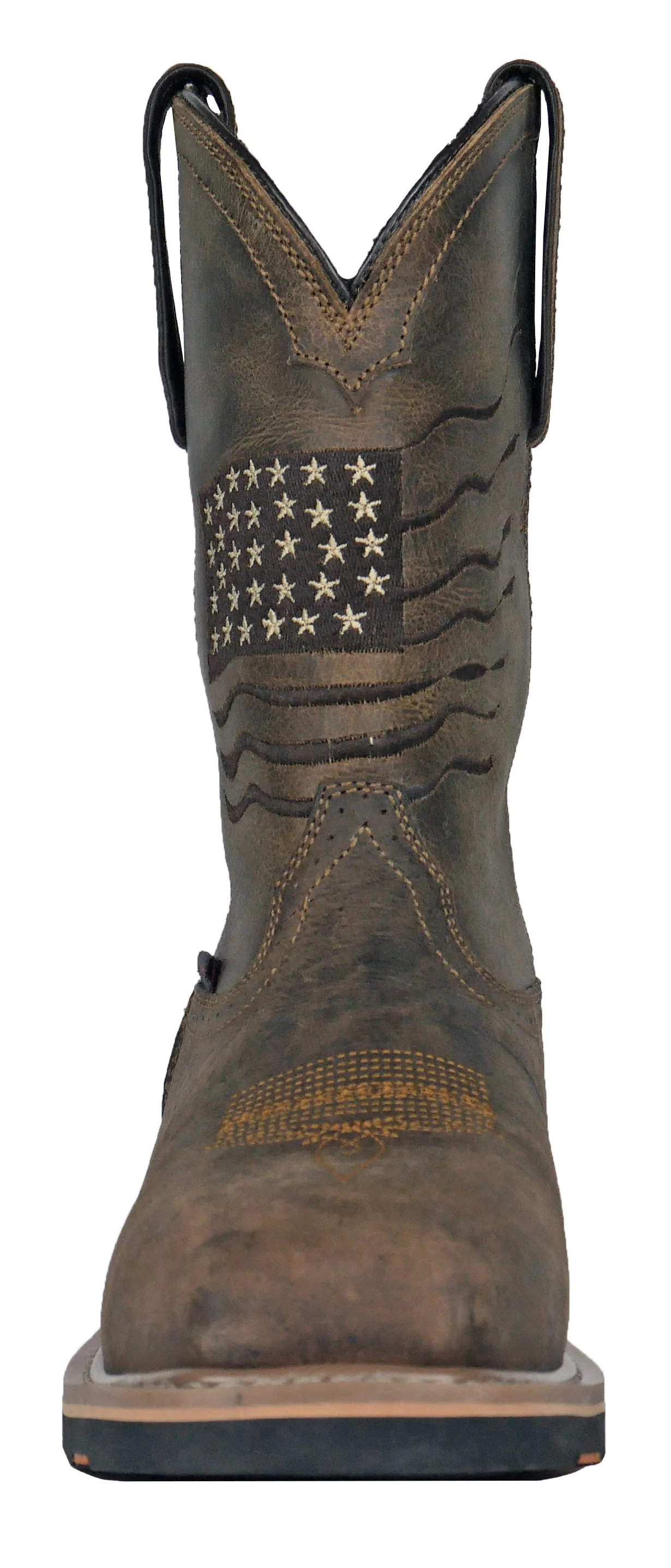Rushmore Brown Pull-On Patriotic Soft Toe 92060 - Image 5